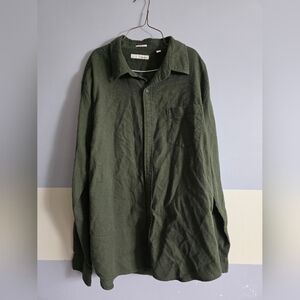 Hawker Rye Olive Green Button-Up Shirt XL Extra Large